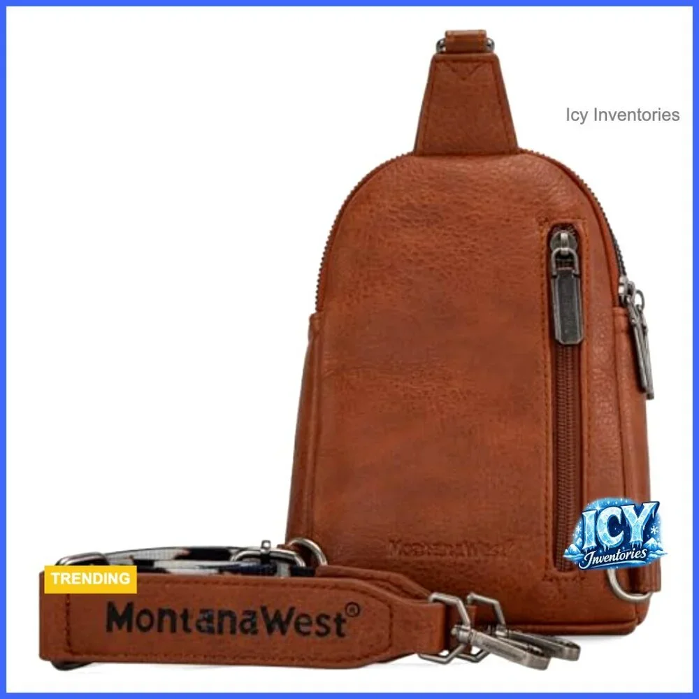 Small Crossbody Sling Bag with Detachable Adjustable Strap
